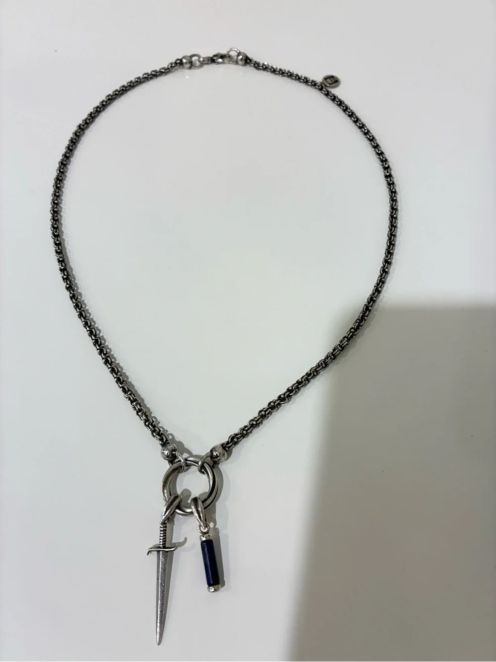 John Varvatos TWIST DAGGER NECKLACE